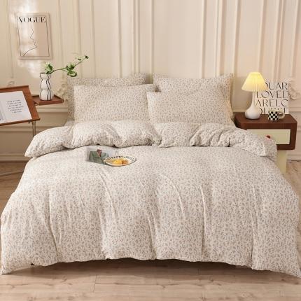 91家纺网 家纺一手货源 找家纺 （总）甜之梦 2025新款针织棉印花四件套（定制任何尺寸）