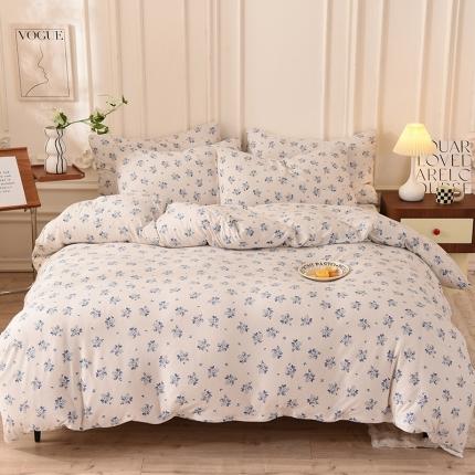 91家纺网 家纺一手货源 找家纺 （总）甜之梦 2025新款针织棉印花四件套（定制任何尺寸）