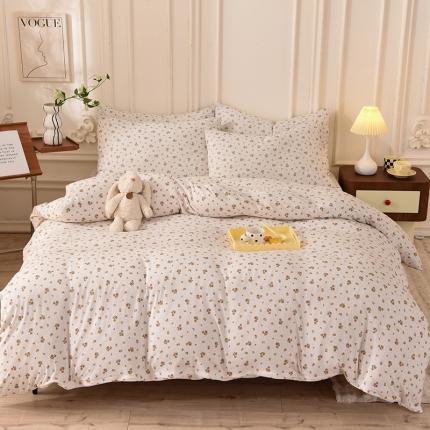 91家纺网 家纺一手货源 找家纺 （总）甜之梦 2025新款针织棉印花四件套（定制任何尺寸）