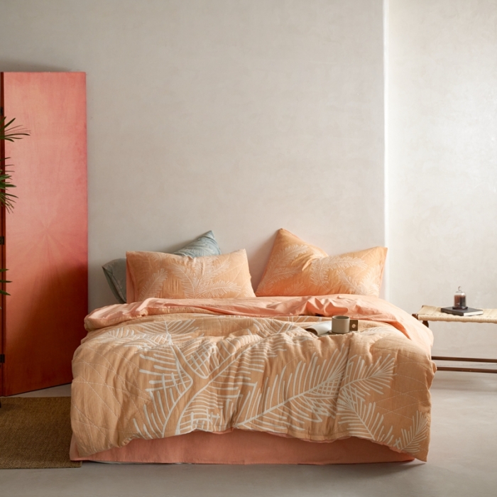 91家纺网 家纺一手货源 找家纺 （总）安莱生活 2023新款A类空气层双层纱大提花郁彼北林系列四件套