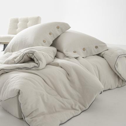 91家纺网 家纺一手货源 找家纺 （总）安莱生活 2023新款A类高端本色色织双层纱棉花被