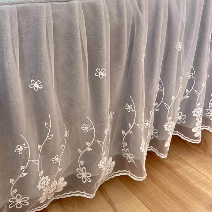 91家纺网 家纺一手货源 找家纺 唐人居 2025新款加厚牛奶绒蕾丝花边四件套-花颜 花颜-浅灰