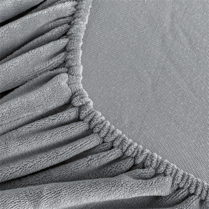 91家纺网 家纺一手货源 找家纺 古吉梦 2023新款牛奶绒刺绣床笠-琳达 琳达-经典灰