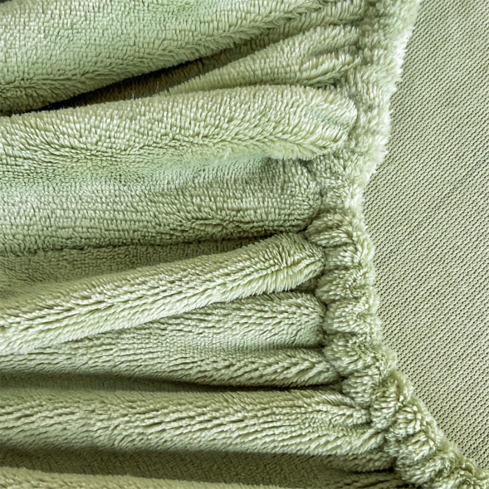 91家纺网 家纺一手货源 找家纺 古吉梦 2023新款牛奶绒刺绣床笠-琳达 琳达-月百绿