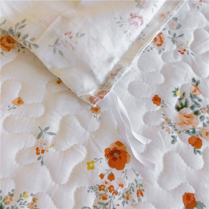 91家纺网 家纺一手货源 找家纺 十个点 2024新款全棉印花床笠式床裙四件套-樱桃系列 甜蜜小花