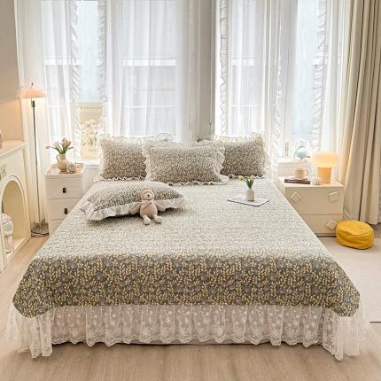 91家纺网 家纺一手货源 找家纺 （总）宜凡家纺 2023新款牛奶绒印花夹棉被套床盖三件套