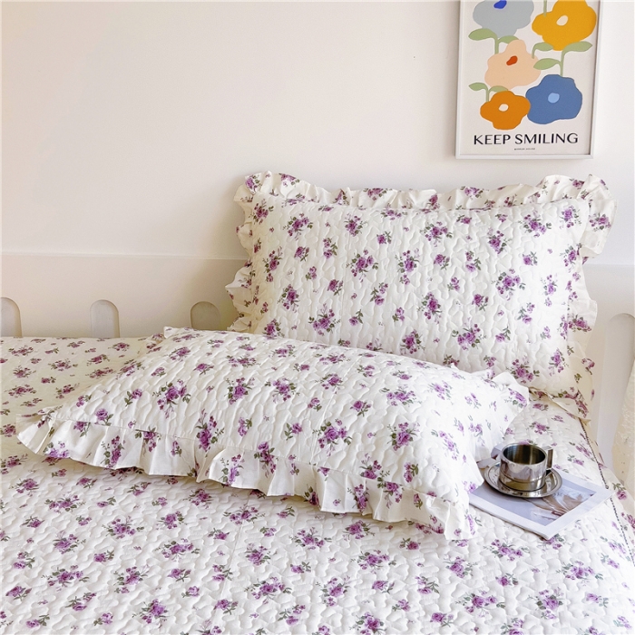 91家纺网 家纺一手货源 找家纺 十个点 2024新款全棉印花床笠式单品床裙-樱桃系列 洛潇