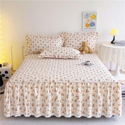 十个点 2024新款全棉印花床笠式单品床裙-樱桃系列 沐风