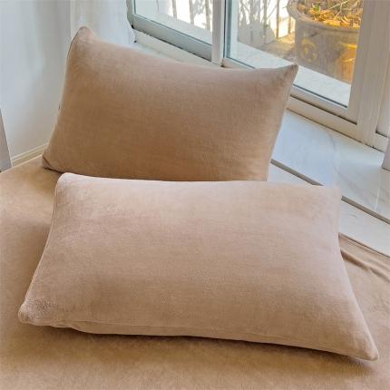 91家纺网 家纺一手货源 找家纺 （总）极梦 冬季牛奶绒枕套加厚加绒亲肤柔软枕芯套