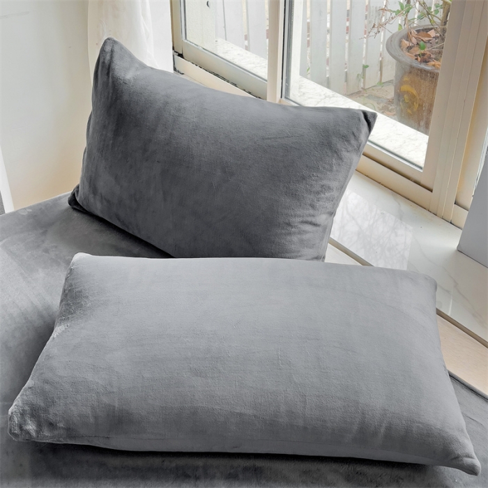 91家纺网 家纺一手货源 找家纺 （总）极梦 冬季牛奶绒枕套加厚加绒亲肤柔软枕芯套