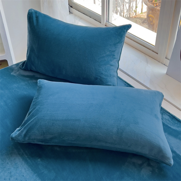 91家纺网 家纺一手货源 找家纺 （总）极梦 冬季牛奶绒枕套加厚加绒亲肤柔软枕芯套