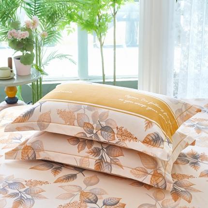 91家纺网 家纺一手货源 找家纺 （总1）安逸家纺 新款全棉枕套加厚生态磨毛学生单枕套一对