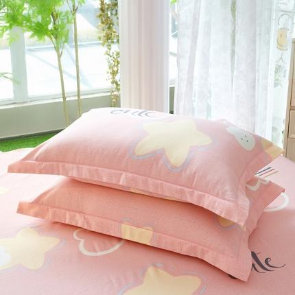 91家纺网 家纺一手货源 找家纺 （总1）安逸家纺 新款全棉枕套加厚生态磨毛学生单枕套一对