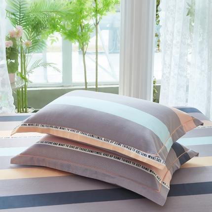 91家纺网 家纺一手货源 找家纺 （总1）安逸家纺 新款全棉枕套加厚生态磨毛学生单枕套一对