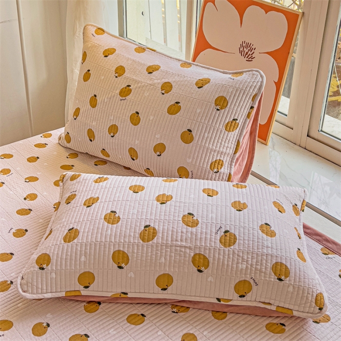 91家纺网 家纺一手货源 找家纺 上喜 热卖莫代尔绒夹棉床盖三件套 大橘大利