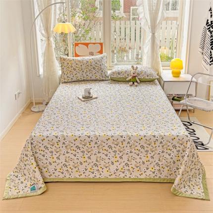 上喜 热卖莫代尔绒夹棉床盖三件套 花海