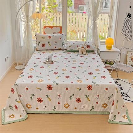 上喜 热卖莫代尔绒夹棉床盖三件套 夏日之恋