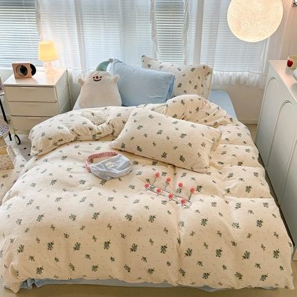 91家纺网 家纺一手货源 找家纺 （总）昔可 2023新款柔软舒适混搭牛奶绒四件套