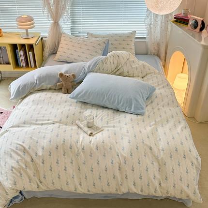 91家纺网 家纺一手货源 找家纺 （总）昔可 2023新款亲肤柔软棉加绒四件套