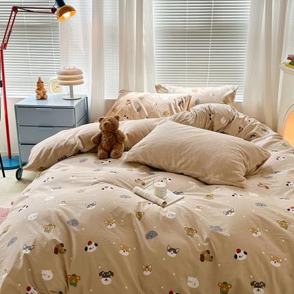 91家纺网 家纺一手货源 找家纺 （总）昔可 2023新款亲肤柔软棉加绒四件套