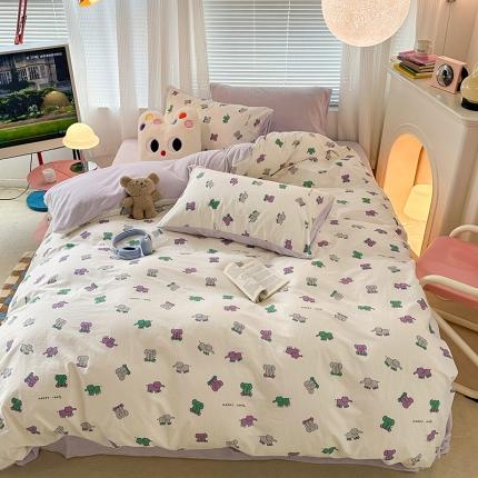 91家纺网 家纺一手货源 找家纺 （总）昔可 2023新款亲肤柔软棉加绒四件套