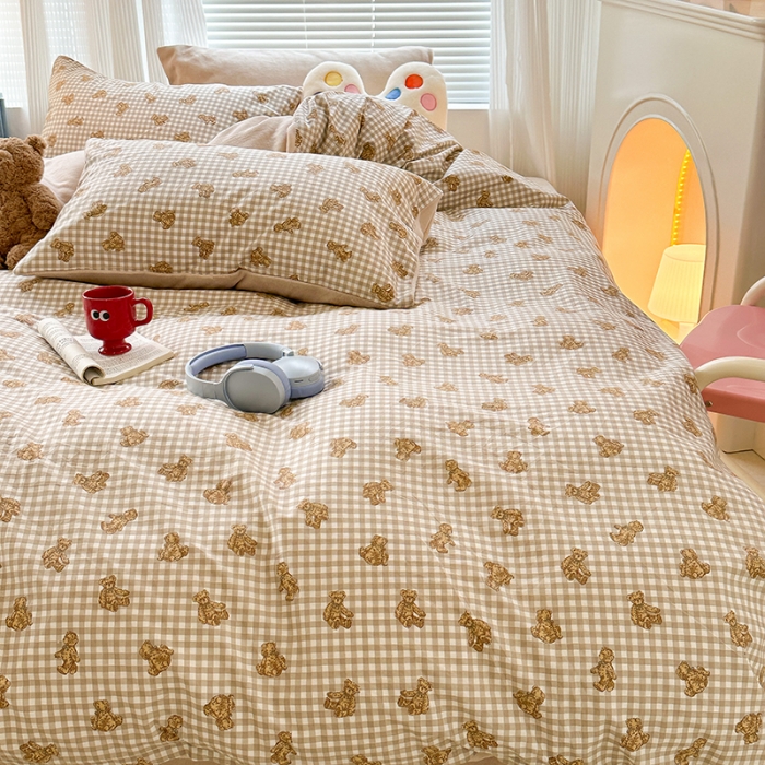 91家纺网 家纺一手货源 找家纺 （总）昔可 2023新款亲肤柔软棉加绒四件套