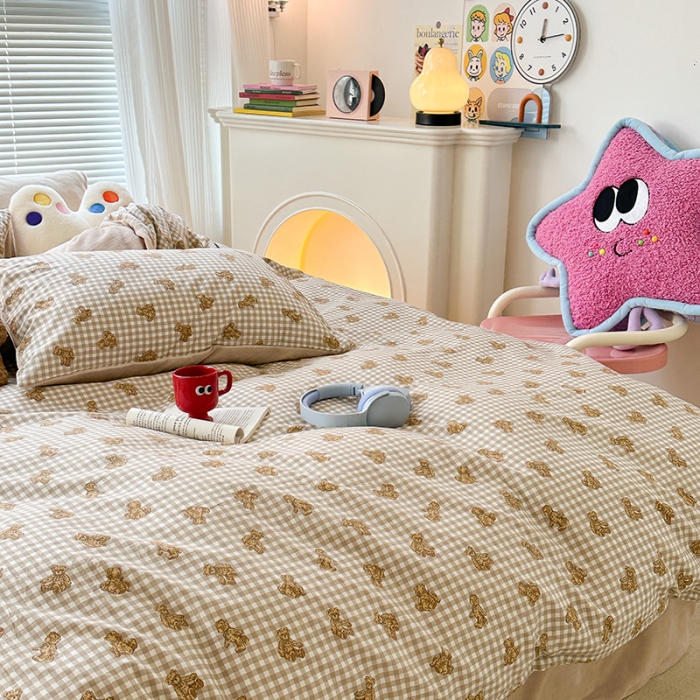 91家纺网 家纺一手货源 找家纺 （总）昔可 2023新款亲肤柔软棉加绒四件套