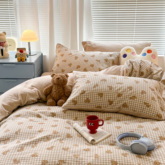 91家纺网 家纺一手货源 找家纺 （总）昔可 2023新款亲肤柔软棉加绒四件套