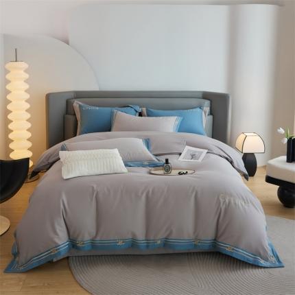 91家纺网 家纺一手货源 找家纺 （总）惠居家 2023新款长绒棉磨毛四件套安迪斯