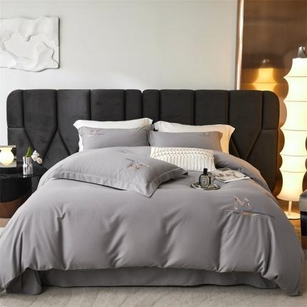 惠居家 2023新款全棉磨毛四件套-星辰 星晨高级灰