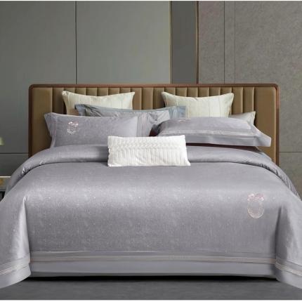 91家纺网 家纺一手货源 找家纺 （总）惠居家 2023新款长绒棉磨毛提花四件套-玛丽