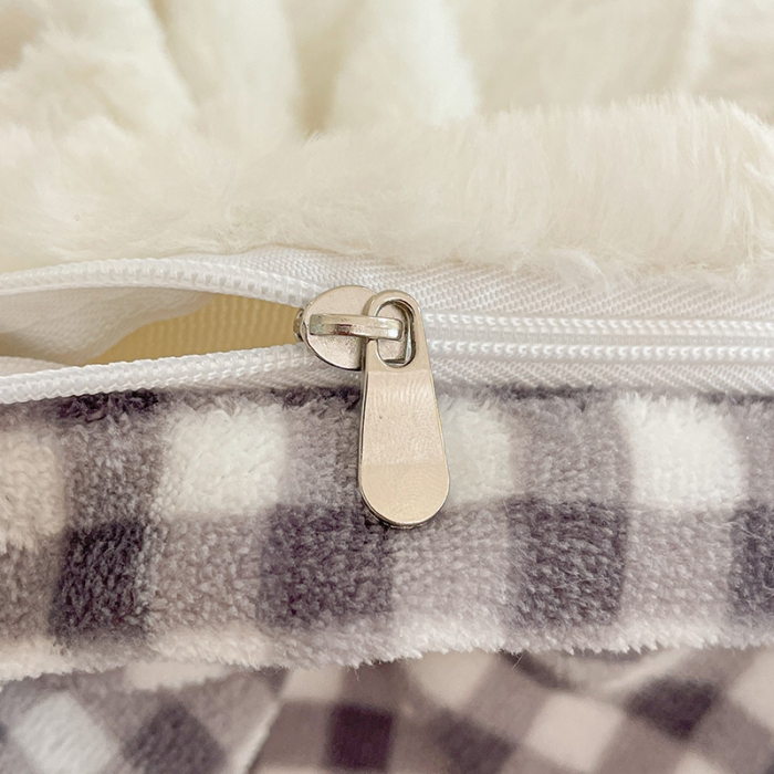 91家纺网 家纺一手货源 找家纺 安哆啦加厚9斤獭兔毛绒兔兔绒剪花牛奶绒四件套纯色双拼系列 奶白格