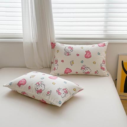 91家纺网 家纺一手货源 找家纺 爱丽丝 2024新款正版授权三丽鸥全棉单品枕套系列 公主凯蒂