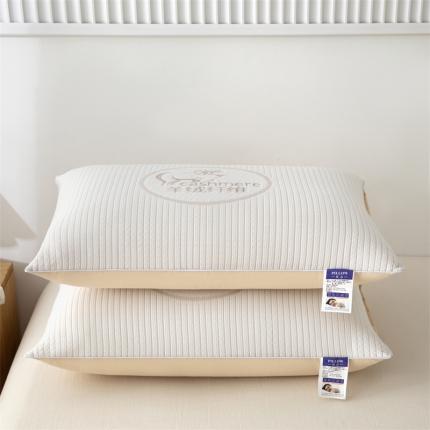 织布人超柔针织云端羊绒纤维羽丝绒枕头护颈枕芯48*74羊绒纤维枕