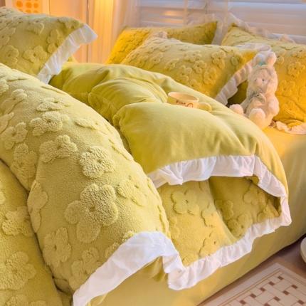 91家纺网 家纺一手货源 找家纺 （总）澳梵 2023新款塔芙绒韩版四件套