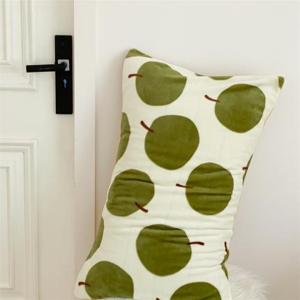 91家纺网 家纺一手货源 找家纺 （总）时光里 2023新款230g半消光印花牛奶绒单品枕套