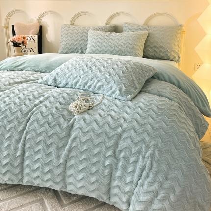 91家纺网 家纺一手货源 找家纺 (总) 川悦生活 2023直播爆款兔毛四件套兔兔绒牛奶绒四件套