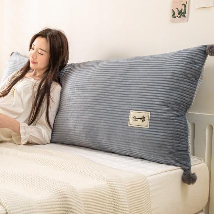 91家纺网 家纺一手货源 找家纺 （总）碧尔 2025新款魔法绒直条靠垫