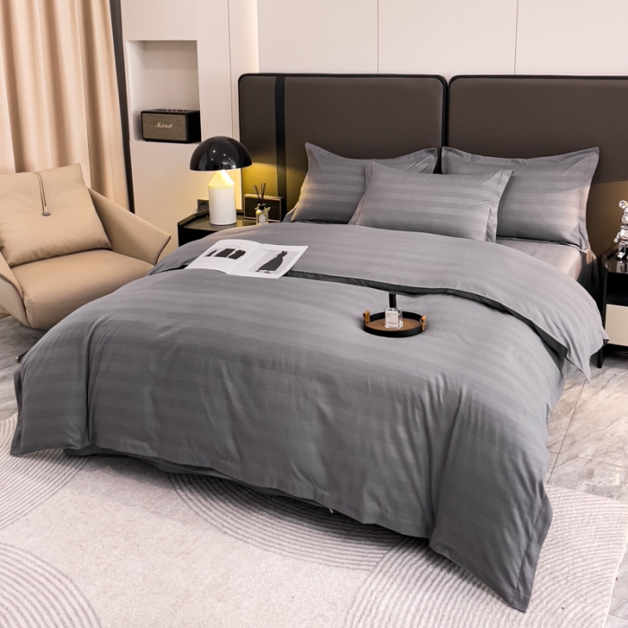 91家纺网 家纺一手货源 找家纺 （总）罗菲尼 2025新款星级酒店缎条四件套