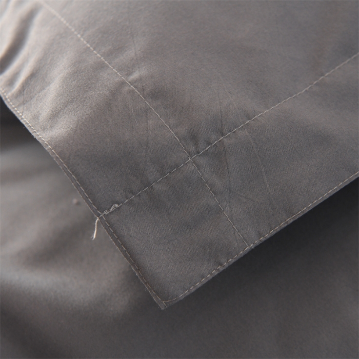 91家纺网 家纺一手货源 找家纺 罗菲尼 2025新款星级酒店纯色四件套 灰色