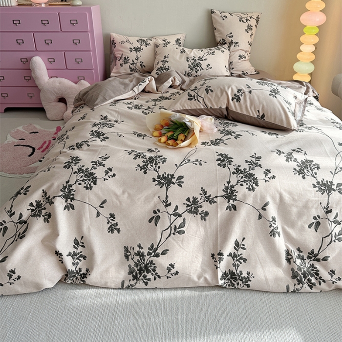 91家纺网 家纺一手货源 找家纺 千朵 2023新款全棉生态磨毛四件套 敏玖-米