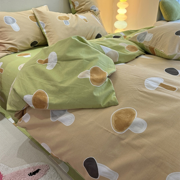 91家纺网 家纺一手货源 找家纺 千朵 2023新款全棉生态磨毛四件套 茹茹世界