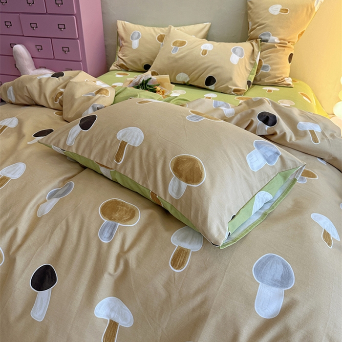 91家纺网 家纺一手货源 找家纺 千朵 2023新款全棉生态磨毛四件套 茹茹世界