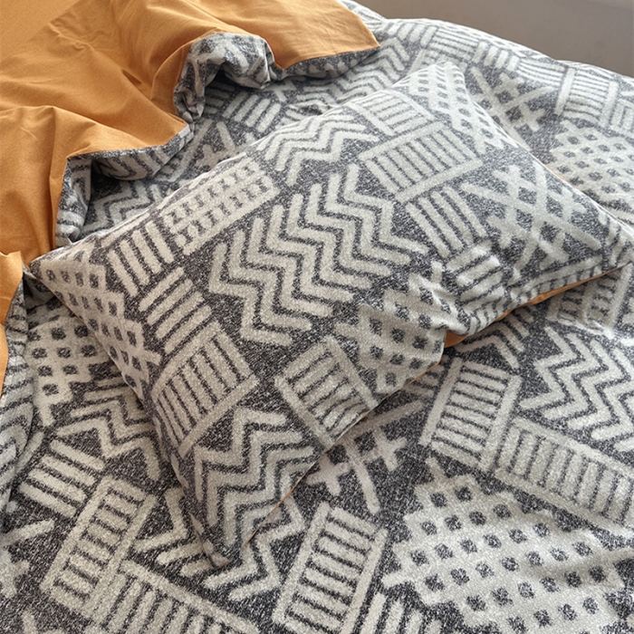 91家纺网 家纺一手货源 找家纺 千朵 2023新款全棉生态磨毛四件套 雅茗