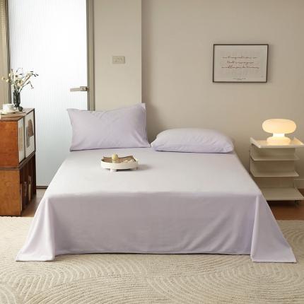 猪先生 2023新款牛奶绒纯色单品床单 丁香紫