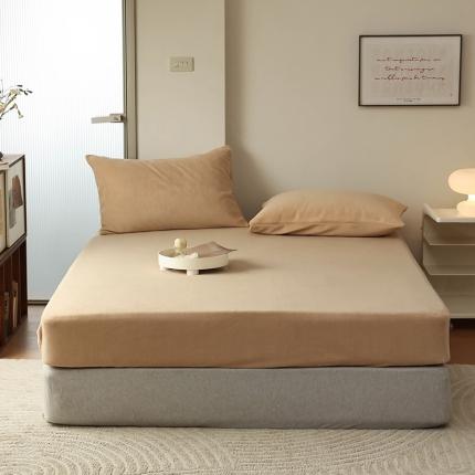 91家纺网 家纺一手货源 找家纺 （组合图）Mr.pig猪先生水洗棉 2023新款牛奶绒纯色单品床笠