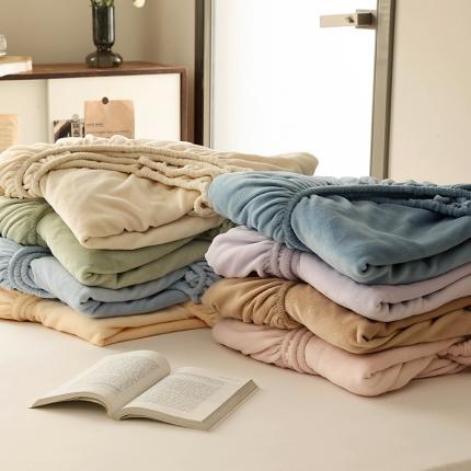 （组合图）Mr.pig猪先生水洗棉 2023新款牛奶绒纯色单品床笠