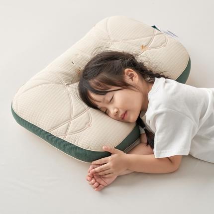 （总）梵希  2023新款ECO超软儿童A类抗菌枕（绿色有机高弹枕）