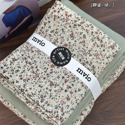 荣轩家居 2023新款全棉针织棉套件 静谧-绿