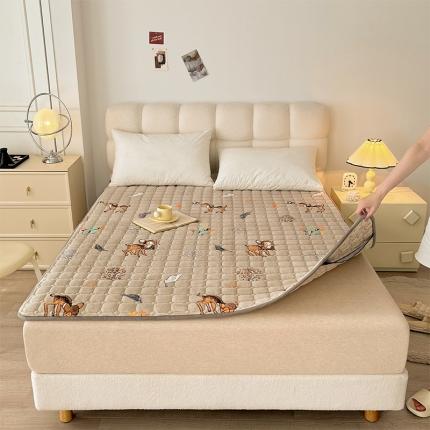 91家纺网 家纺一手货源 找家纺 (总) 丽诺床垫 2023新款抗菌防螨牛奶绒床护垫